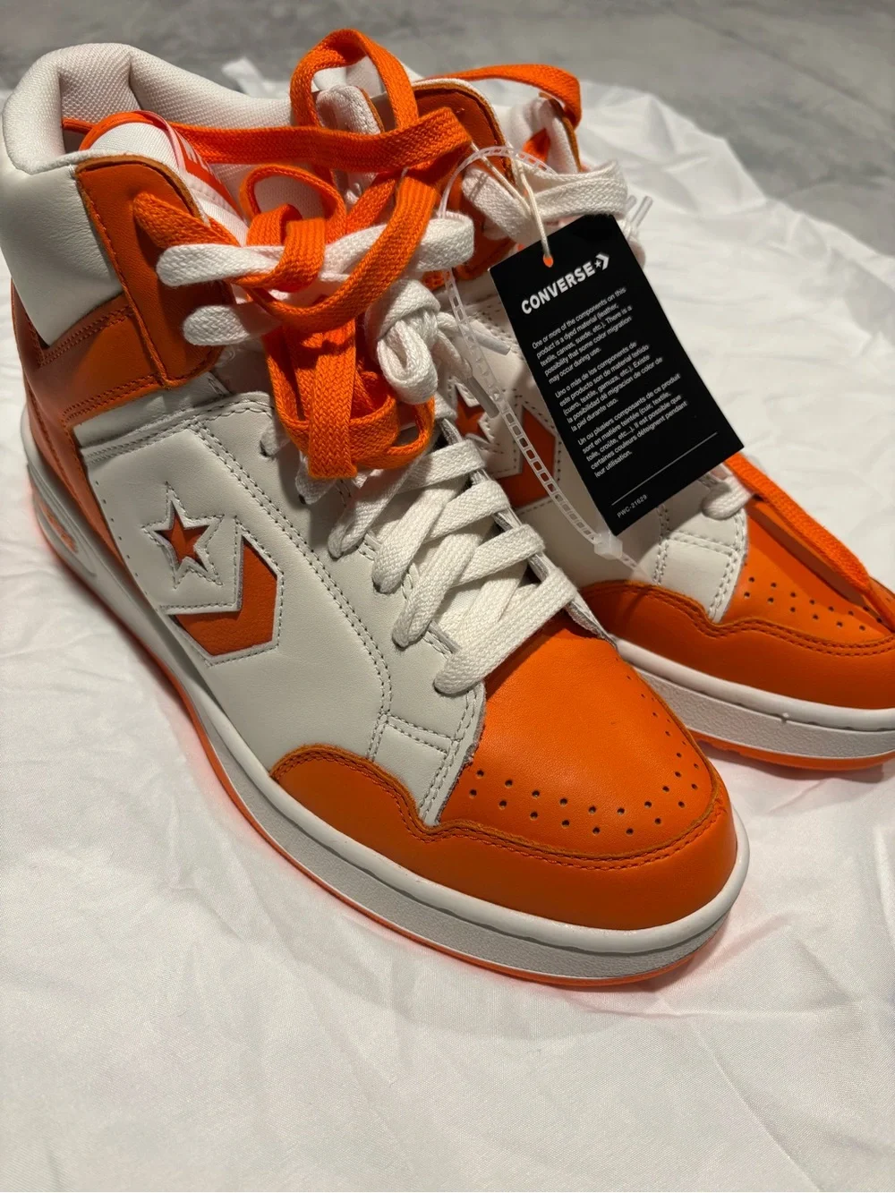 Converse Weapon Men’s High-Top Sneakers Size 10 BNWT— Syracuse Colors